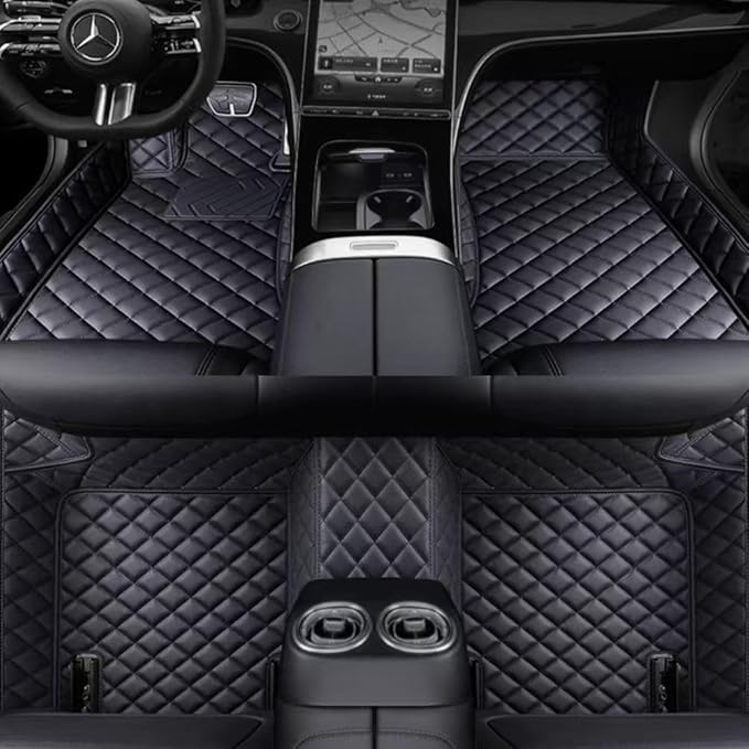 Luxury car Floor mats are for 99% of Vehicle Models,All Weather car Floor mats Provide Comprehensive Protection for Vehicles,Floor mats for car Personalized Customization! (Black)