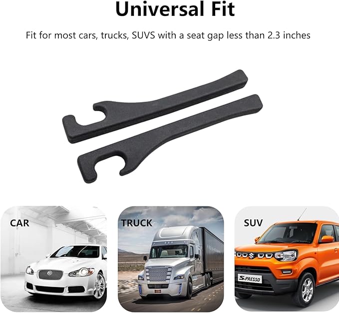 Asweir 2-Pack Car Seat Gap Filler – Universal PU Leather Car Seat Gap Cover, Designed to Fill Gaps Between Seats and Console. Car Seat Side Gap Filler Prevents Items from Falling