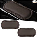 Craedli 2PCS Car Door Armrest Pads, Soft Leather Memory Foam Comfortable Center Console Knee Cushion, Universal Relieve Fatigue Vehicle Interior Elbow Support Accessories for Most Cars (Darkbrown)