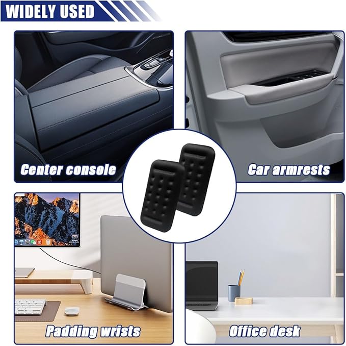 Arm Rest Elbow Pads for Car, Car Elbow Memory Foam Rest Pads, Removable Elbow Support Pad, Universal Car Center Console Armrest Cushion for Relieve Elbow Pain (2PCS)