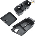 SKTU 3PCS for 2024 2025 2026 Dodge Charger Center Console Organizer for 2024 2025 2026 Dodge Charger Cup Holder Console Non-Slip Pad Console Tray Dodge Charger 2024 2025 2026 Accessories ABS Tray