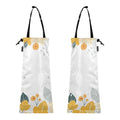 ALAZA Hanging Car Trash Bags Garbage Bag Trash Can for Back Seat Small Yellow Flowers Washable Storage Bag Retractable 2 Pack