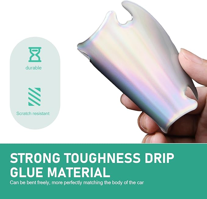 Car Door Handle Protector, Car Door Bowl Anti-Scratch Protective Sticker for, Waterproof Self-adhesive Personalized Carbon Fiber Decoration, Suitable for Most Car Accessories (Multicolored)