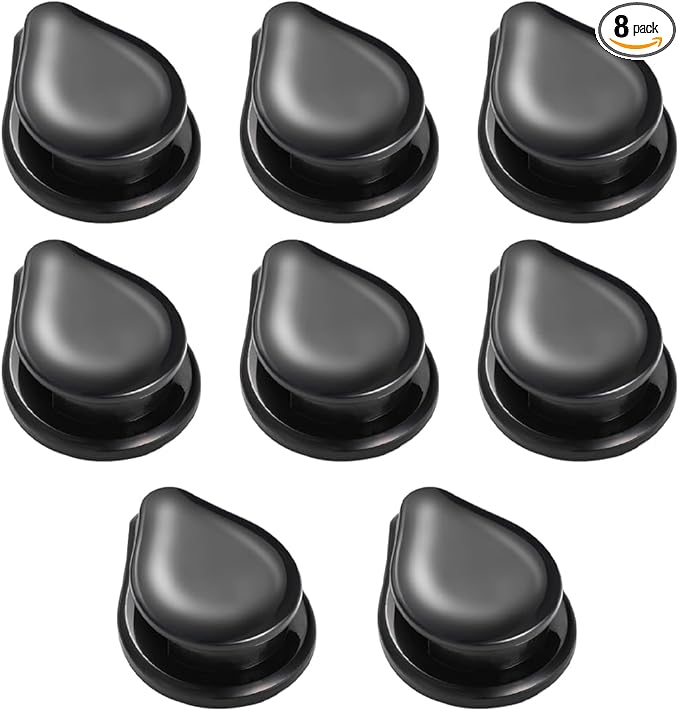 Car Sticky Hooks, Multifunctional ABS Mini Vehicle Dashboard Backseat Hanger with Self-Adhesive Backing, Auto Interior Hanging Organizer Accessories for Key Mask Earphone USB Cable (8PCS)