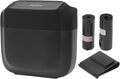 Car Trash Can Hanging 6.3" Length 2.4" Width 5.9" Height Trash Bin Plastic Black 1 Set