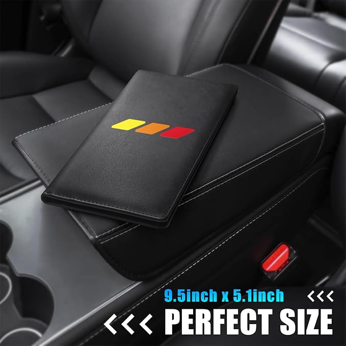 Annloysky Tri-Color Sports Car Leather Registration and Insurance Holder, Vehicle Glove Box Car Organizer, with Magnetic Shut for Cards, Driver License for 3 Colors Cars Owner