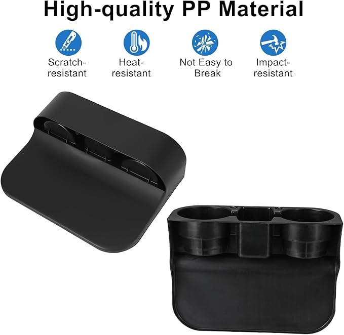 EEEKit Car Cup Holder, Car Seat Seam Wedge Cup Holder, Cell Phone Storage Organizer, Multifunction Glove Box Organizer
