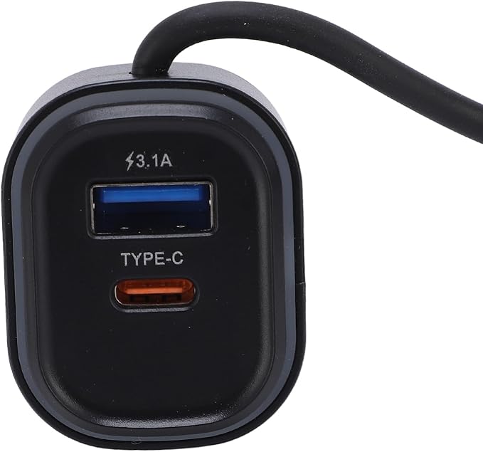Multiport Car Charger, 12V 24V Fast Charging Cigarette Lighter Adapter, with Multiple USB Ports for Phones and Multiple Devices, Compatible for Travel and Road Trips in Cars,
