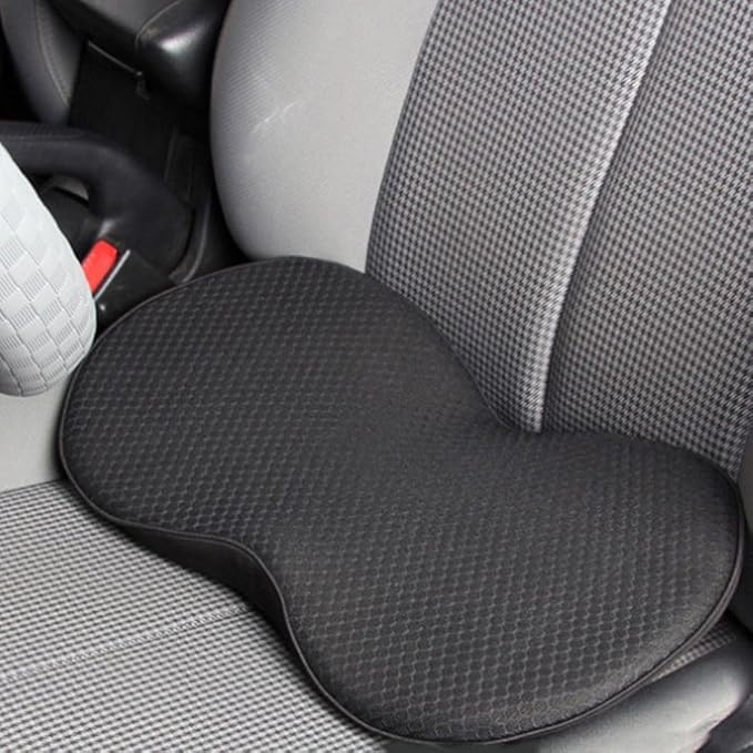 Comfortable Memory Foam Car Seat Cushion with Lumbar Support for Long Road Trips and Office Days
