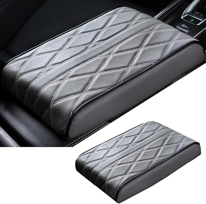 Car Center Console Cover for Nissan Frontier 1997–2025 2026 D41, Car Armrest Cover Center Console Pad Armrest Cushion Armrest Box Pad Interior Auto Accessories Anti-Slip,B-Grey-32 * 22cm