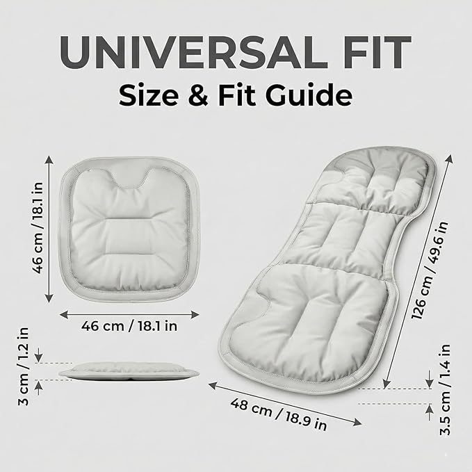 Bzxpk Skin-Friendly & Dirt-Repellent Leather Car Seat Cushion, Non-Slip PU Leather Seat Cover for Car, Office Chair & Travel, Breathable Comfort Cushion (Black, Three-Piece Set)