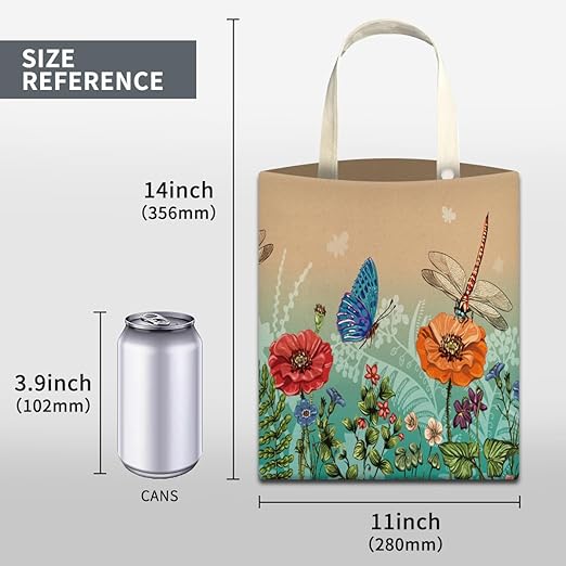 Car Trash Can, Cute Car Trash Bag, Hanging Car Organizer and Storage Bag, Trash Bin for Car Accessories, Vehicle, Travelling, Camping Beige Blue Butterfly Pattern
