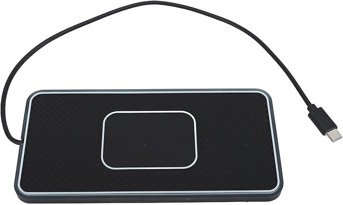 GOWENIC Wireless Car Charging Pad, 20W Magnetic Fast Charging with RGB LED Light, Auto Match Speed, for iOS 11 12 13 14 15 16 17