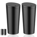 SGLRT Car Trash Bin with Lid - 2 Pack Universal Leakproof Vehicle Garbage Can Bin with 40pcs Trash Bags - Car Organizers and Storage for Front Back Seat Accessories