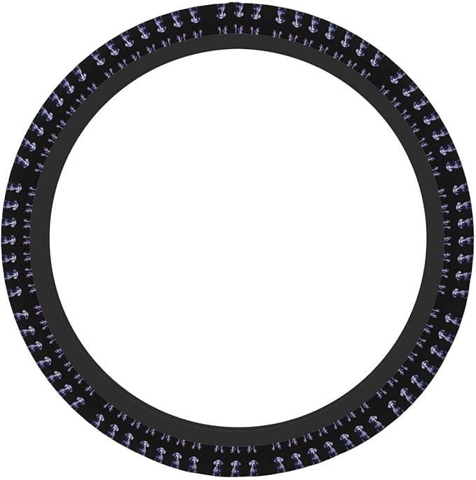 Novelty Great Dane Neoprene Steering Wheel Covers Women Men Car Accessories, Universal 15 Inch Fit Auto, Suvs, Truck