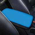 Center Console Cover, Universal Fit Soft Comfort Armrest Cushion Cover for Car, Pure Blue Pattern
