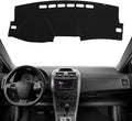 KEYOOG Dashboard Cover Dash Mat Fit for to-yota Corolla 2013-2009 (for Left Hand Drive),Car Dash Board Mat Anti-Glare Carpet,Non-Slip Pad Sunshield Protector (Black)