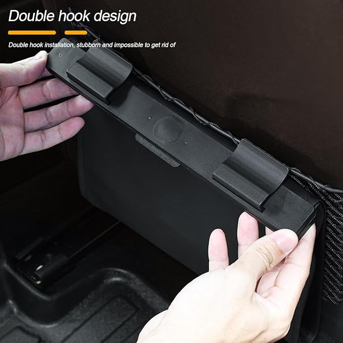 Car Trash Can, Smart LED Magnetic Hanging Leather Vehicle Backseat Garbage Bag Storage Pocket, Multifunctional Portable Auto Rubbish Container, Universal for Truck SUV Sedan (Purple)