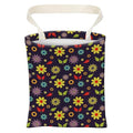 Car Trash Can, Cute Car Trash Bag, Hanging Car Organizer and Storage Bag, Trash Bin for Car Accessories, Vehicle, Travelling, Camping Cute Purple Yellow Flower