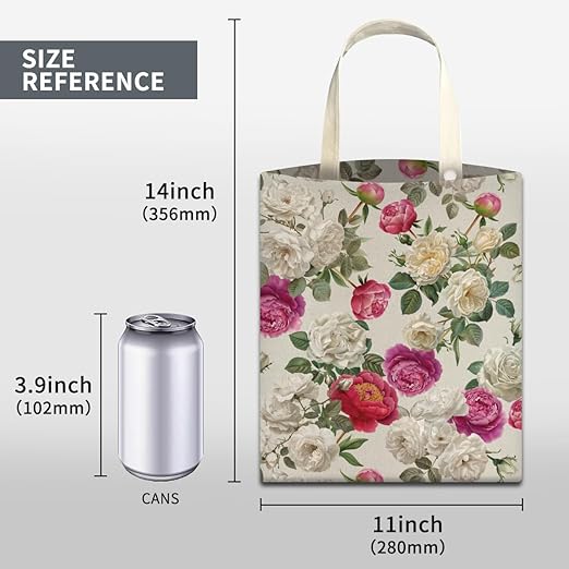 ABUIFDK Car Trash Can, Cute Car Trash Bag, Hanging Car Organizer and Storage Bag, Trash Bin for Car Accessories, Vehicle, Travelling, Camping Cute White Pink Flowers