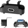 3-in-1 Car Backseat Organizer with Cup Holder Tissue Box and Hooks, Multifunctional Car Seat Back Storage Box, Car Organizers and Storage Box for Travel SUV Sedan Truck Car Accessories (Black)