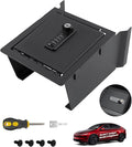 cybtkcar for Tesla Center Console Safe Organizer with 4-digit Lock Model Y Juniper Model 3 Highland Accessories 2025 2026 No Drill Glove Case with Combination Lock Armrest Anti-Theft Storage Tray Box