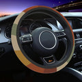 Car Steering Wheel Cover for Women Men, Non-Slip Sun Rays Bending Steering Wheel Protector, Universal 14"-15" Fit for Cars, SUVs, Trucks (Sun Rays Bending)