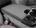 DEYTOP Center Console Cover for Chevy Silverado & Tahoe 2007-2013 Console Armrest Cover for GMC Sierra 2007-2013 Car Cushion Protector Pad (Jump Seat Console ONLY) (Gray with Pad, 07-17 Jump SEAT)