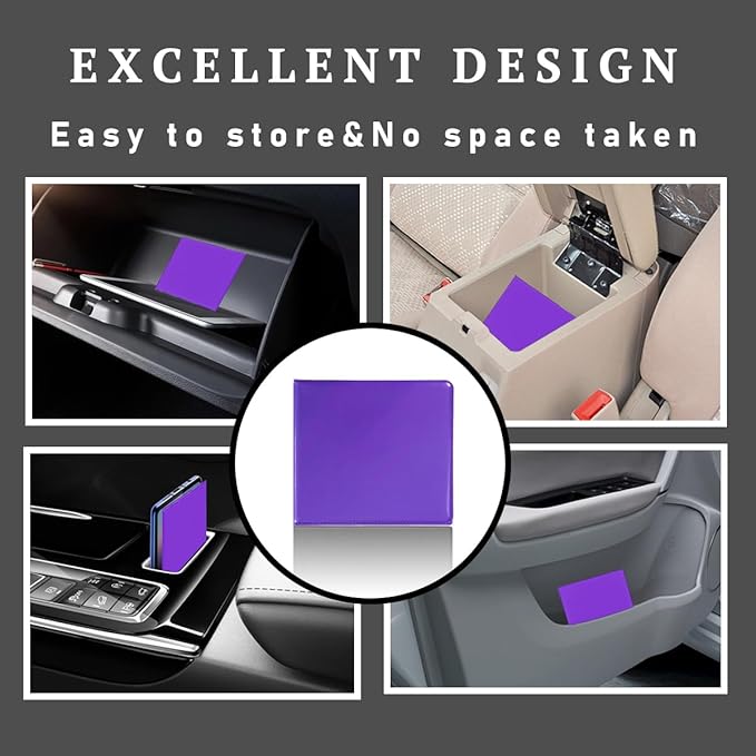 4 PCS Car Registration and Insurance Holder, 10.6''×4.8'' Essential Auto Card Glove Box Organizer with Closure, Vehicle Interior Accessories Perfect for Documents, Cards