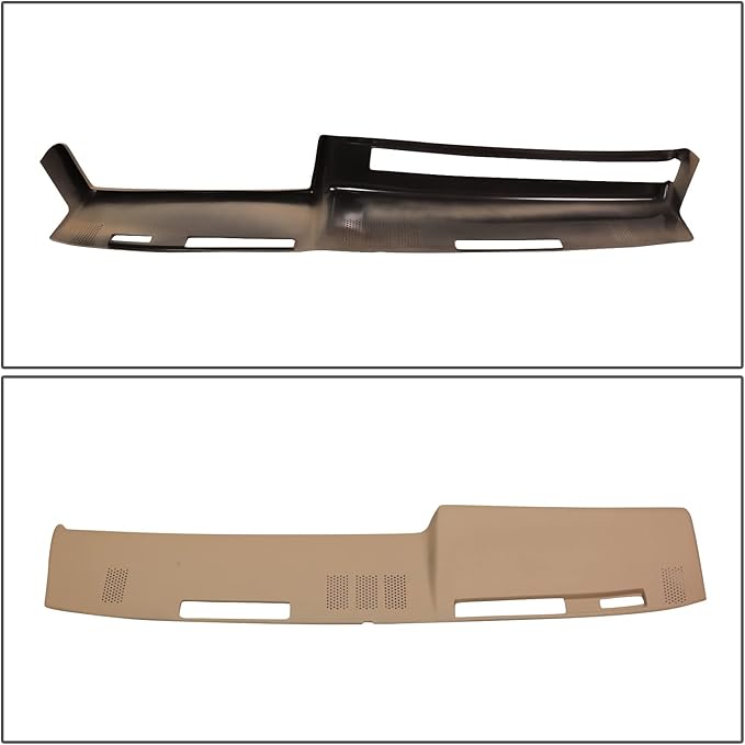 DNA MOTORING Dash Cover Overlay Compatible with 81-91 C/K/R/V Series/Jimmy, 87-91 Blazer, Neutral Dash Board Cover Cap, ZTL-Y-0286-BE