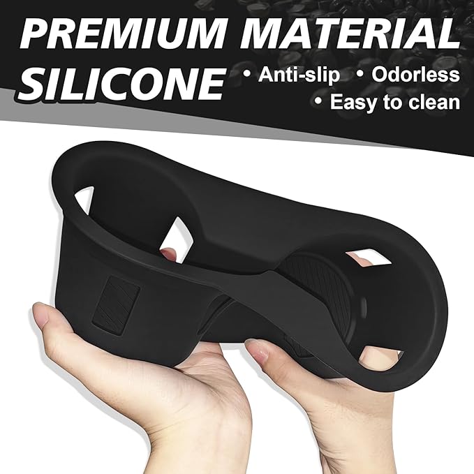 Muslogy Center Console Cup Holder Inserts Compatible with 2021-2025 Ford Bronco Accessories Middle Console Armrest Front Drink Stopper Non-Slip Silicone Rubber Organizer Drink Cup Holder Organizer