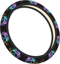 Smokes-Skull Universal Fit Steering Wheel Cover for Car, Truck, and SUV, Durable Steering Wheel Protection