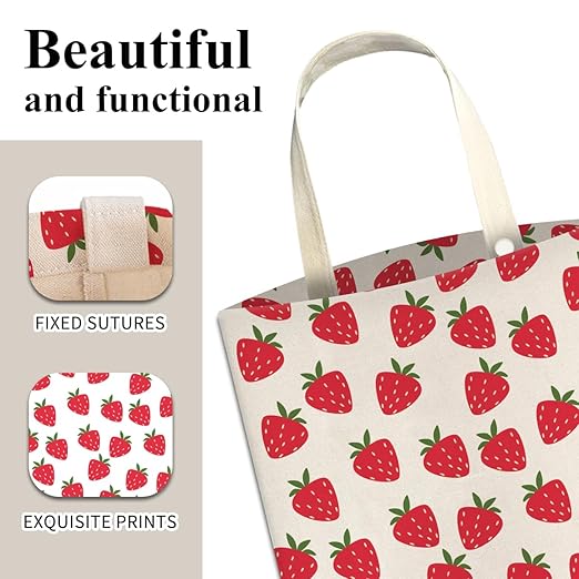 ABUIFDK Car Trash Can, Cute Car Trash Bag, Hanging Car Organizer and Storage Bag, Trash Bin for Car Accessories, Vehicle, Travelling, Camping Cute Red Strawberry