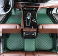 Custom Floor Mats for Cars fit 95% Sedan SUV Sports Car Full Coverage All Weather Men Women Pads Protection Non-Slip Leather Floor Liners (Green)