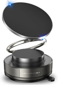 Vacuum Magnetic Phone Holder for Car,2800gf Strong Magnetic Phone Mount,360° Adjustable & Reinforced Suction Cup for Dashboard/Mirror,Car Phone Holder Compatible with iPhone Androi（Matte Black）
