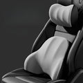 Car Headrest Lumbar Support Cushion for Nissan Pathfinder 2013-2025, Ergonomic Car Seat Headrest Cushion for Neck Back Pain Relief Memory Foam Breathable Removable Cover for Office Chair Car