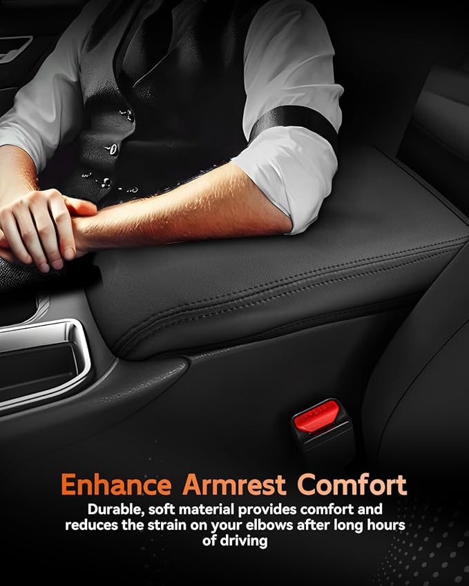 CDEFG for Nissan Sentra 2020-2025 Center Console Cover Armrest Box Cover for Sentra (S, SV, SR) 2020 2021 2022 2023 2024 2025 Accessories Console Arm Rest Protector