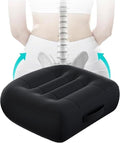 Adult Booster Seat for Car/Portable Booster Seat for Driver/Breathable Non-Slip Seat Cushions with Practical Handle for The Car, Office, Wheelchair, Broader Vision, 17.7"x15.7"x4.7"（Black）