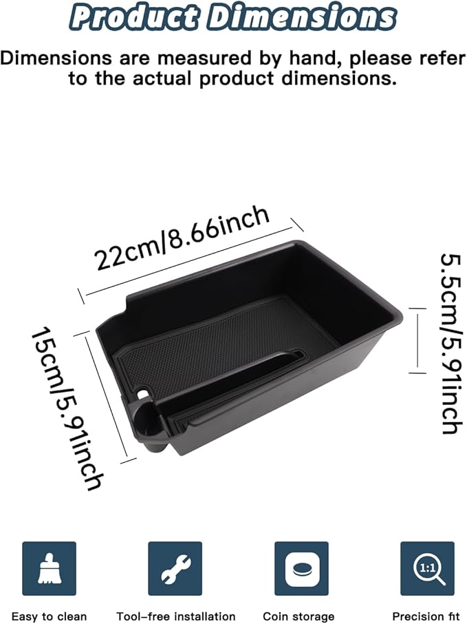 Ruiya 2025 BMW X4 Center Console Organizer for BMW X4 2025 Accessories ABS Material Armrest Console Glove Tray Compatible with (2019-2026) BMW X4 G02 & (2018-2024) BMW X3 G01