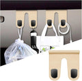 Mandark Car Co-Pilot Glovebox Hooks, Anti-Scratch Auto Co-Pilot Glove Box Hanger, Vehicle Interior Storage Organizer Accessories for Handbags Purses Coats, Universal for RV, SUV, Truck (Beige-2)
