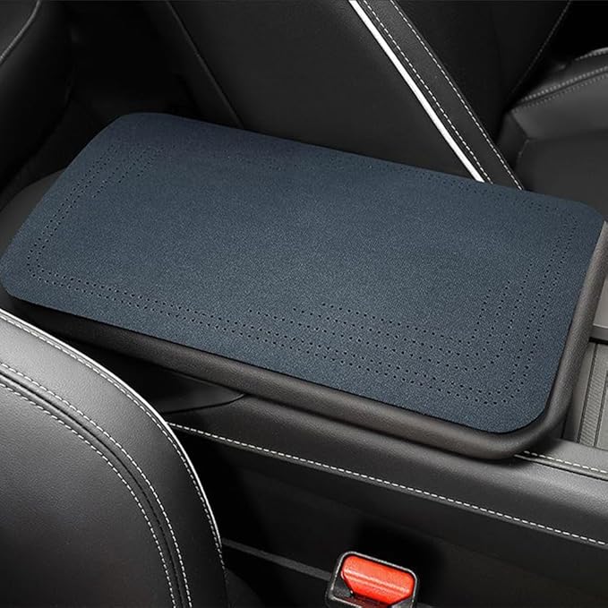 Center Console Cover for Volvo XC70 1997–2016 P2/P3,Auto Armrest Cushion,Car Arm Rest Lid Protector,Middle Console Pad,Automotive Interior Accessories,Blue-19.5X32CM