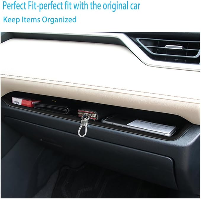 kenddeel Center Console Organizer Tray,Passenger Storage Organizer Mat,Glove Box Storage Organizer Tray Compatible with Toyota RAV4 2022 Accessories 2024-2019