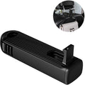 Back Seat Headrest Hooks - New Upgraded 2 in 1 Hidden Car Hook With Phone Holder, Universal 360 Rotation for Purses and Bags (Black - 1PCS)