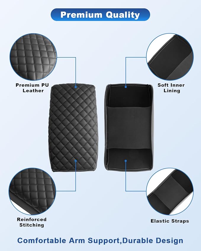 CDEFG for 2026 Honda HR-V Center Console Cover for 2026 Honda HR-V HRV (Sport,EX-L,LX) Accessories Armrest Cover Middle Console Pad Car Arm Rest Protector