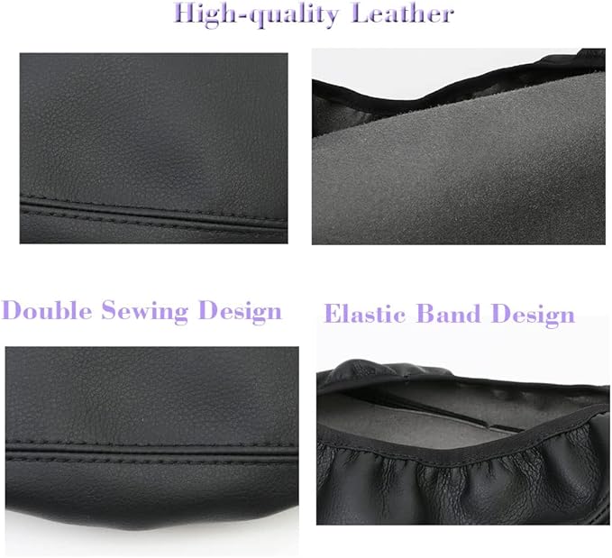 BOYOUS Car Armrest Cover Waterproof Center Console Pad Covers Scratch Resistance Leather Protector Interior Decoration Accessories Fit for Cadillac XT5 2016-2025 XT6 2020-2025（Black Stitches）