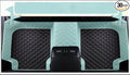 Custom Luxury Leather Car Floor Mats Upgrade Your Car's Interior All-Weather Protection for Cars, SUVs, Trucks Compatible with Automotive Mats (Black Wide Strip)