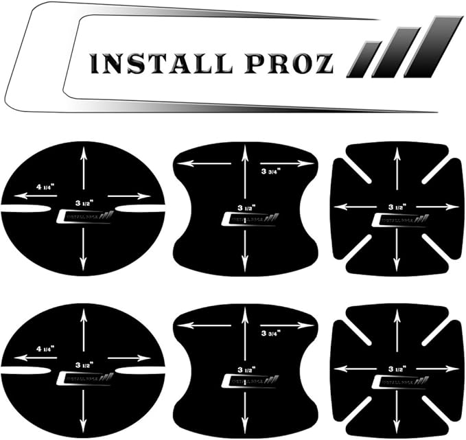 Install Proz Self-Healing Clear Paint Protection Film (6 Door Cup Protectors)