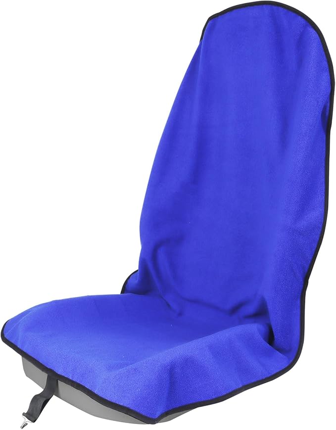 nbnhxnff Sweat Towel Car Seat Cover Protector Front Seats for Gym Workout, Running, Swimming, Beach and Hiking, Waterproof Universal Seat Cover for Car, Trucks, Van & SUV (Blue, 1pcs Front Seat)