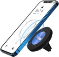 TechMatte Magnetic Vent Car Phone Mount Compatible with iPhone 14, 13, 12 Series, Pro, Pro Max, Mini, iPhone 14 Plus and MagSafe Case (Blue)