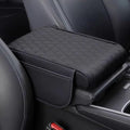 Car Armrest Pad for Subaru Outback BT BS BR BP BH 5/4/3/2.Gen 2004-2025 Leather Armrest Box Mat Center Console Cushion Pad Universal Armrest Seat Box Cover Protector,Black